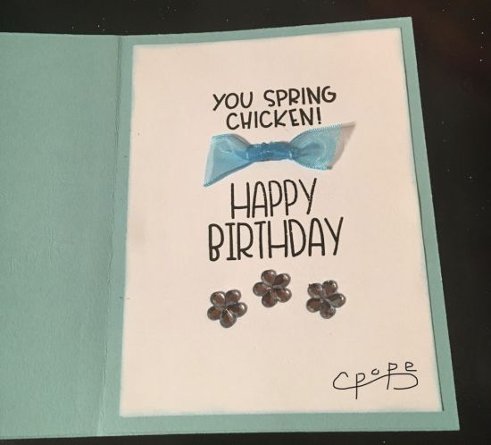Inside of thinking of you birthday
