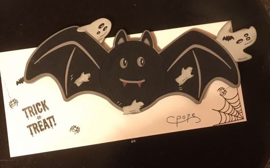 Happy Halloween
Keywords: Bat Slimline fold it