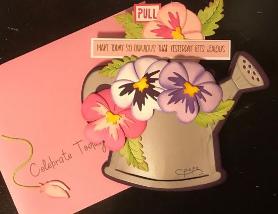 Inside Happy Birthday
Keywords: Watering Can Fold it