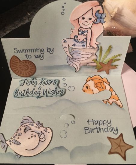 Inside of fishy birthday wishes
Keywords: Stand up cards