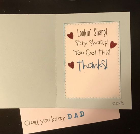 Inside Fathers day
Keywords: Dragonfly and Flower A2 card