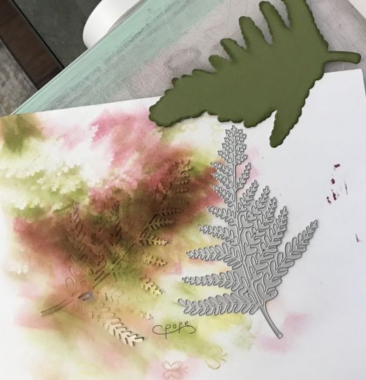 Working on homework and ink blending 
Keywords: Fern Class