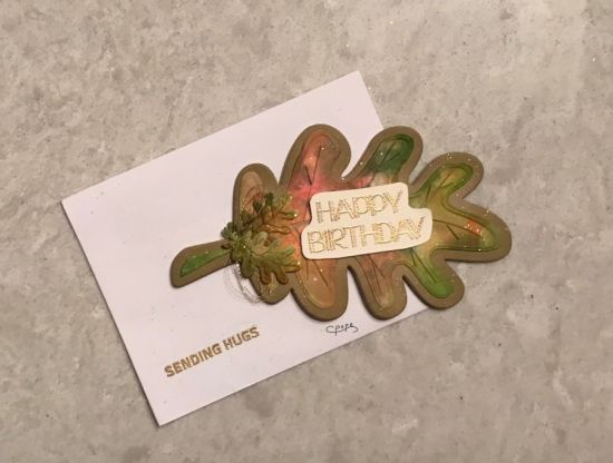 Leaf fold it front of card Happy birthday
Keywords: LEAF FOLD IT