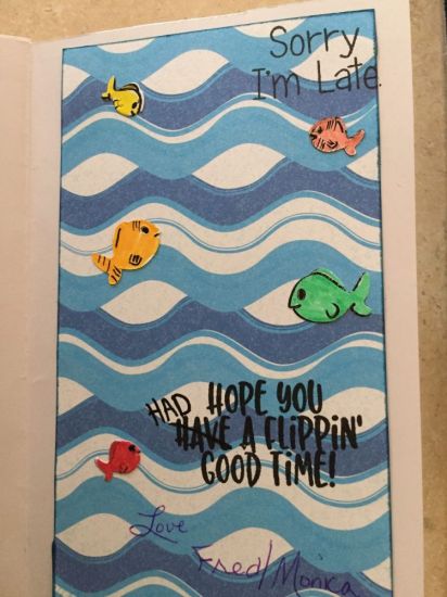 Dolphin birthday card inside
Keywords: dolphin