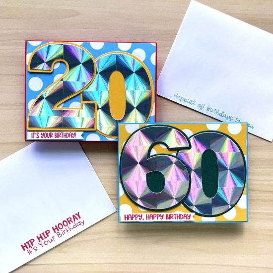Inspired by a crafting corner episode where Stephanie cut out the numbers from hologram paper.
