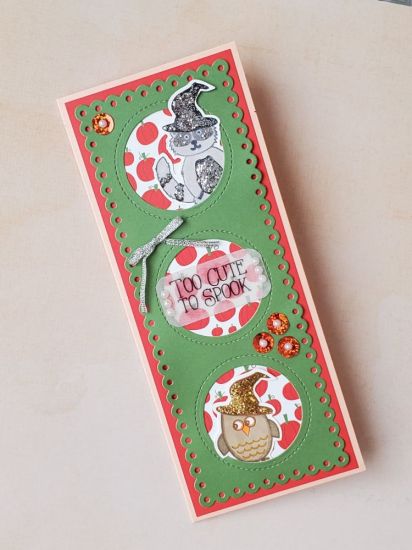 Too Cute To Spook
Used the critters4Halloween stamps and dies to create a cutsie card
Keywords: critters4Halloween Critter dies