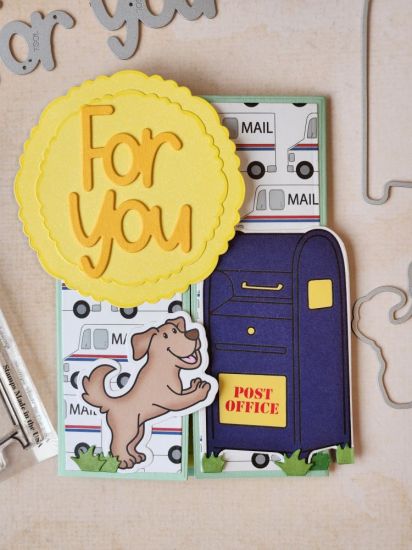 For You A1 Gatefold Card
Using the A1 Gatefold card base die that came in the Card Kit along with the paper pad, an adorable card was made for a best friend. 
Keywords: For You Deckle Edge Circle