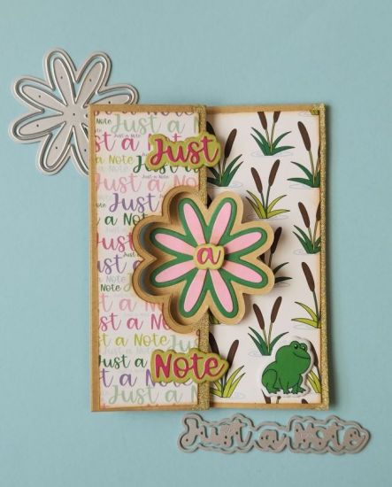 Just a Note
Flower Flip-it PLUS paired with the March 2023 Card Kit and some cute frogs.
Keywords: Frogs Flower Flip-it PLUS Just a note