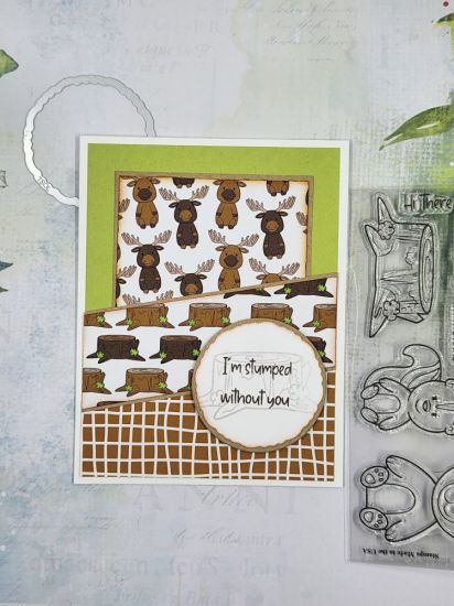 Stumped Without You
A "Missing You" type of card
Keywords: stump moose paper woodland woodland2stamp