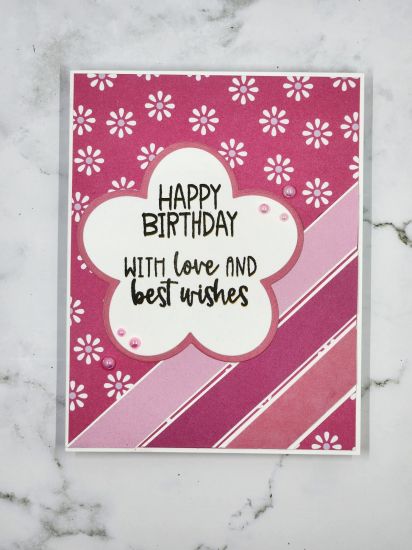 Happy Birthday
Using just the flower portion of the A1 Flower Fold-It, that was originally included in the May 2023 Card Kit, I created a focal point on the A2 card for the sentiment. Used various TSOL pink papers as well, such as Candy, Guava and Cherry.
Keywords: A1 Flower Fold-It Birthday Card TSOL pinks