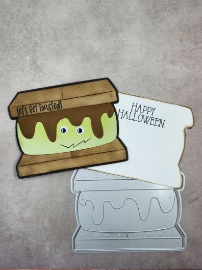 Let's Get Toasted, Happy Halloween
A Franken-S'more!
Keywords: S'more Fold-It smores2stamp critters4Halloween