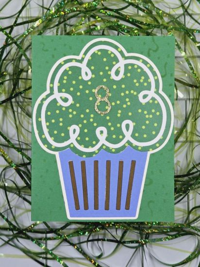 It's great to turn 8!
While this Cupcake Fold-It is retired, it's still a classic! My kiddo's friend enjoyed his birthday card. The 8 came from the Uppercase Type Alphabet die set.
Keywords: Cupcake Fold-it birthday card