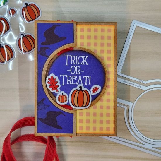 Trick or Treat
I used the A1 Circle Card Flip-It die set that came with the August 2023 Card Kit along with the critters4Halloween clear stamp set.
Keywords: Trick or Treat