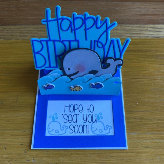 Whale 2 stamp ,birthday greetings 
Keywords: PocketSliderDies
