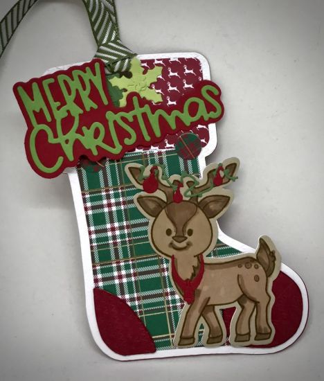 Stocking Fold-it Christmas Tag

