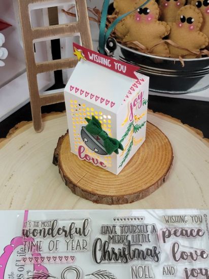 Keywords: milk carton ornament light