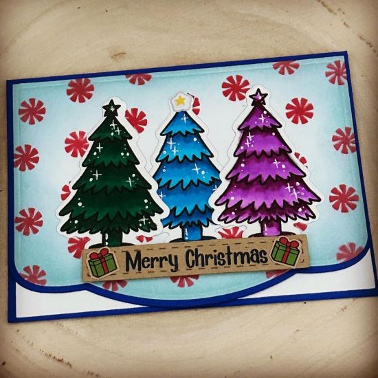 Keywords: rainbow Christmas tree