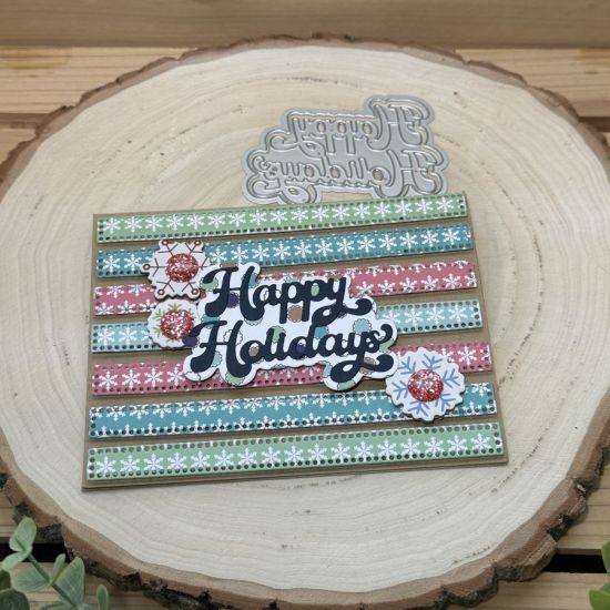 Keywords: bold happy holidays