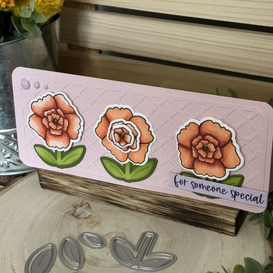 Keywords: add on die slimline posies