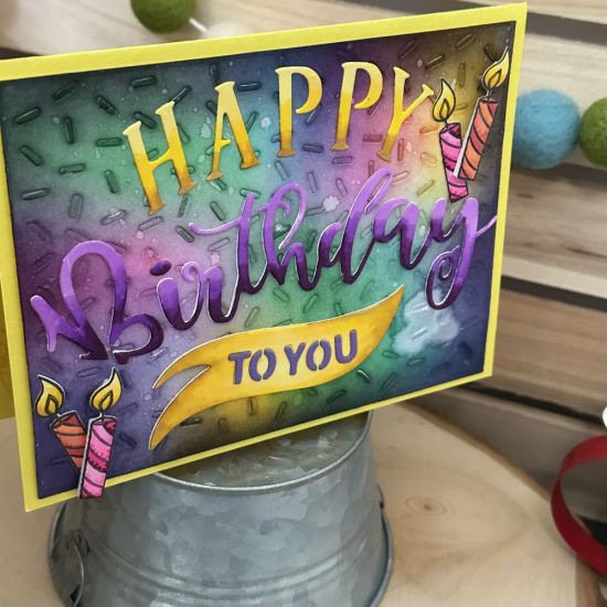 Keywords: birthday confetti emboss