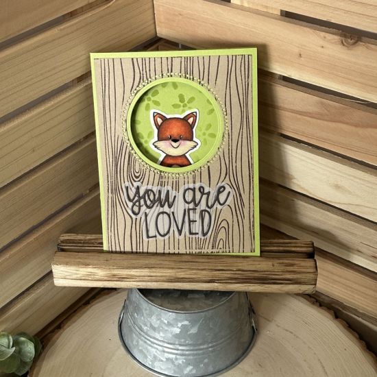 Keywords: fox stencil wood background