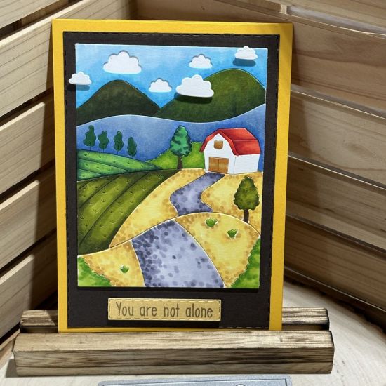 Keywords: country road background coloring markers