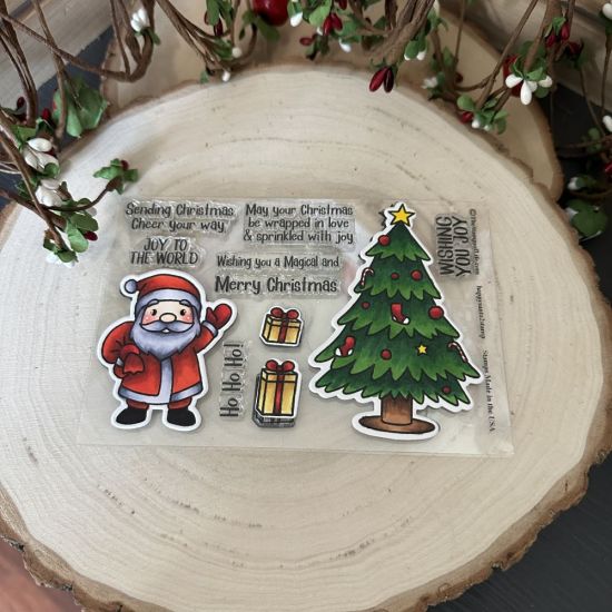 Keywords: santa gift tree Christmas