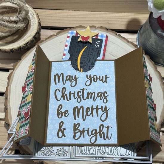 Keywords: gift card Christmas gate fold