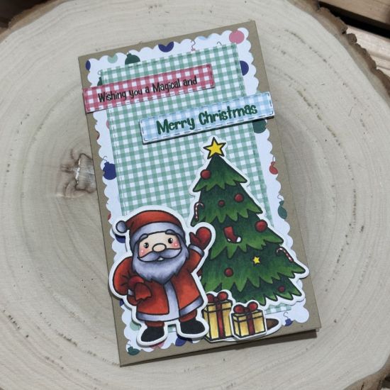 Keywords: Santa gift tree Christmas