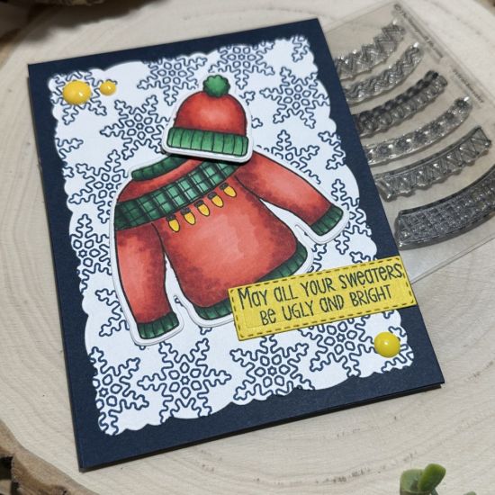 Keywords: sweater Christmas snowflake background