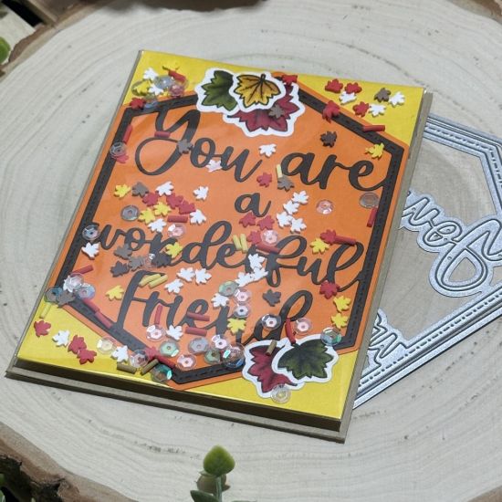 Keywords: confetti shaker fall leaf friend