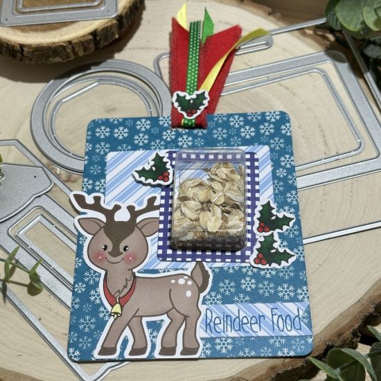 Keywords: reindeer food Christmas treat tag