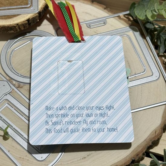 Keywords: reindeer food Christmas treat tag