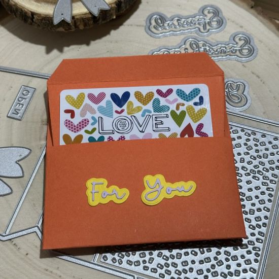 Keywords: birthday gift card envelope cat