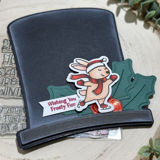 Keywords: skaters winter coloring markers leprechaun hat holly
