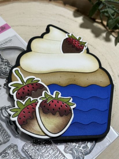 Keywords: heart strawberry birthday cupcake fold it