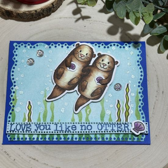 Keywords: otter love stencil sea weed