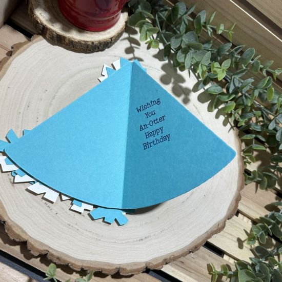 Keywords: otter birthday hat shell stencil