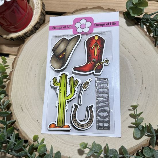 Keywords: howdy western cowboy hat boot cactus