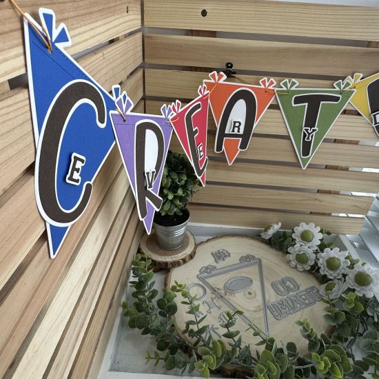 Keywords: pennant create every day rainbow