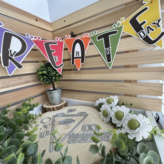 Keywords: pennant create every day rainbow