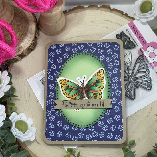 Keywords: butterfly interactive pop up box OvalDies