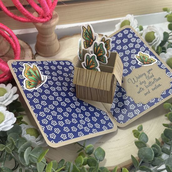 Keywords: butterfly interactive pop up box BoxPopupDie