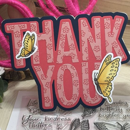 Keywords: butterfly interactive eyelet thank you ThankYouFoldit