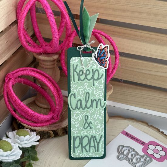 Keywords: book mark butterfly pray