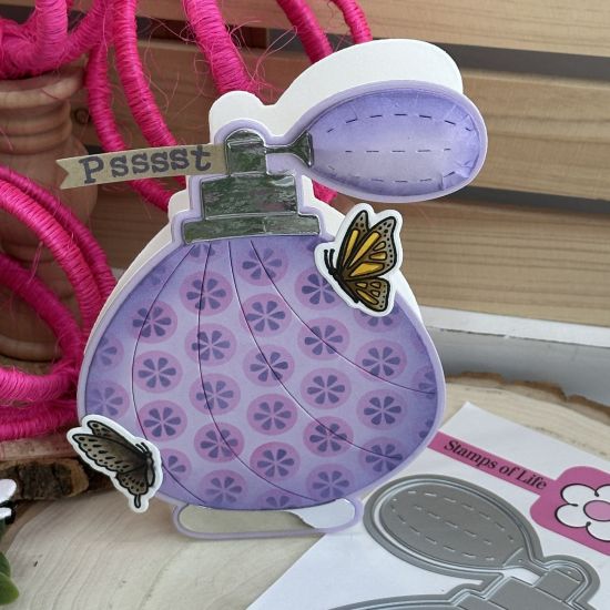 Keywords: perfume stencil butterfly