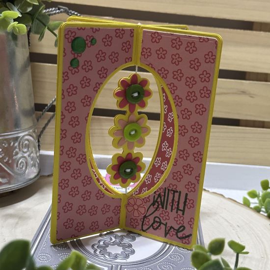 Keywords: criss cross oval triple flower