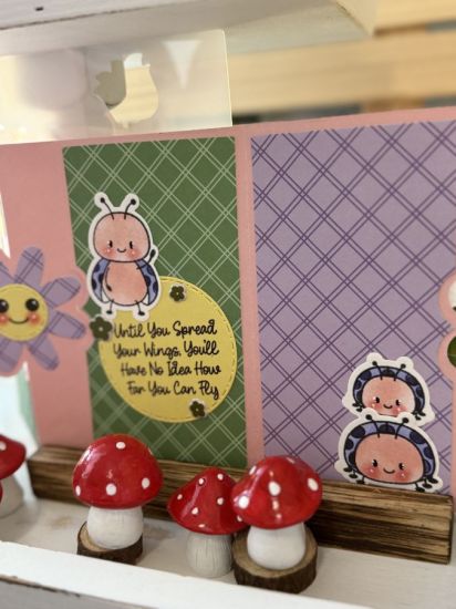 Keywords: loveable ladybugs solids/stencil