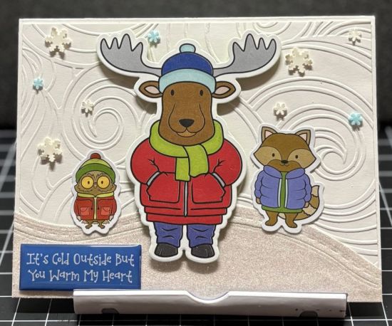 All Bundled Up
November '25 card kit with the all bundled up stamp & die set. 
Keywords: All Bundled Up