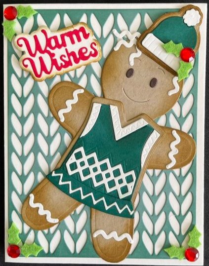 Warm Gingerbread Man Wishes
The A1 Gingerbread Man fold it with a sweater and hat
Keywords: Gingerbread man sweater